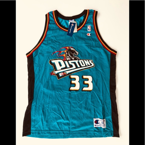 NBA Authentic 90’s Pistons Hill 33 jersey size 48 NWT! - Picture 2 of 6